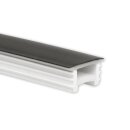 Silikon-Einbaucover. Abdeckung für 12 mm LED-Streifen Breit 15x10 mm  Schwarz 5 Meter