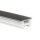 Silikon-Einbaucover. Abdeckung für 12 mm LED-Streifen Breit 15x10 mm  Schwarz 5 Meter