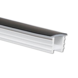 Silikon-Einbaucover. Abdeckung für 10 mm LED-Streifen Schmall 10x10 mm Schwarz 20 Meter