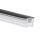 Silikon-Einbaucover. Abdeckung für 10 mm LED-Streifen Schmall 10x10 mm Schwarz 20 Meter