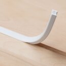 Silikon-Einbaucover. Abdeckung für 10 mm LED-Streifen Schmall 10x10 mm Weiß 5 Meter