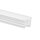 Silikon-Einbaucover. Abdeckung für 10 mm LED-Streifen Schmall 10x10 mm Weiß 5 Meter