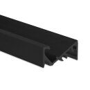 MP2 LED Aufbauprofil 200cm schwarz RAL 9005