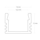 PK2 LED AUFBAU-Profil 200cm, hoch, LED Stripes max. 12mm