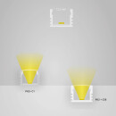 PK2 LED AUFBAU-Profil 200cm, hoch, weiß RAL9010, LED Stripes max. 12mm