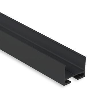 PL10 LED AUFBAU-Profil/Kabel-Universalkanal für PL-Serie  schwarz RAL 9005 200 cm