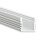 PL2 LED AUFBAU-Profil 200 cm, hoch,  schwarz RAL 9005 LED Stripes max. 12 mm