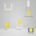 PL2 LED AUFBAU-Profil 200 cm, hoch,  weiß RAL 9010 LED Stripes max. 12 mm