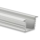 PL3 LED EINBAU-Profil 200 cm, hoch/Flügel, LED Stripes max. 12 mm