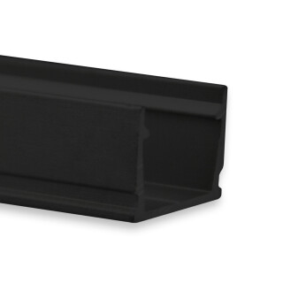 PL4 LED AUFBAU-Profil 200 cm schwarz RAL 9005