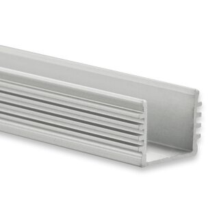 PL5 LED AUFBAU-Profil 200 cm, hoch,  schwarz RAL 9005, LED Stripes max. 12 mm
