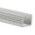 PL5 LED AUFBAU-Profil 200 cm, hoch,  schwarz RAL 9005, LED Stripes max. 12 mm