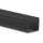PL5 LED AUFBAU-Profil 200 cm, hoch,  schwarz RAL 9005, LED Stripes max. 12 mm