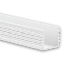 PL5 LED AUFBAU-Profil 200 cm, hoch,  weiß RAL 9010, LED Stripes max. 12 mm