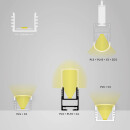 PL5 LED AUFBAU-Profil 200 cm, hoch,  weiß RAL 9010, LED Stripes max. 12 mm
