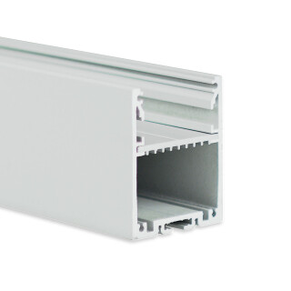 PN17 LED AUFBAU-Profil 200 cm, symmetrisch, weiß RAL 9003 LED Stripes max. 30 mm
