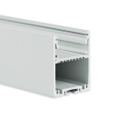 PN17 LED AUFBAU-Profil 200 cm, symmetrisch, weiß RAL 9003 LED Stripes max. 30 mm