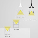 PN17 LED AUFBAU-Profil 200 cm, symmetrisch, weiß RAL 9003 LED Stripes max. 30 mm