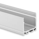 PN6n LED AUFBAU-Profil 200 cm, hoch,  schwarz RAL 9005 LED Stripes max. 24 mm