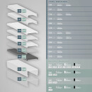 PN6n LED AUFBAU-Profil 200 cm, hoch, LED Stripes max. 24 mm