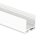 PN8 LED AUFBAU-Profil 200 cm,  schwarz RAL 9005 LED Stripes max. 16 mm