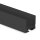 PN8 LED AUFBAU-Profil 200 cm,  schwarz RAL 9005 LED Stripes max. 16 mm