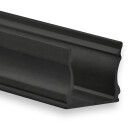 SL15/NL15 LED AUFBAU-Profil 200 cm schwarz RAL 9005