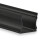 SL15/NL15 LED AUFBAU-Profil 200 cm schwarz RAL 9005