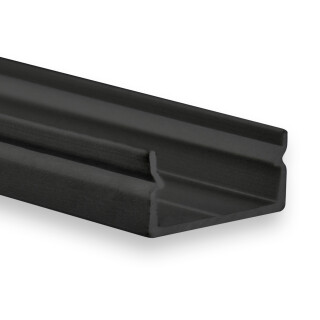 SL8/NL8 LED AUFBAU-Profil 200 cm schwarz RAL 9005