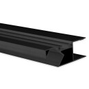 VA4 LED Aufbauprofil 200cm schwarz RAL 9005
