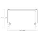 Cover C11 opal/satiniert 200 cm für Profil...