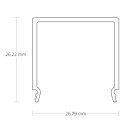 Cover C12 opal/satiniert 200 cm für Profil...