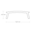 Cover C32 schwarz/matt 200 cm für Profil  PL1/PL2/PL3/PL7/PL8
