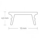 Cover C34 schwarz/matt 200 cm für Profil PO16