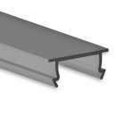 Cover C44 schwarz/matt  200 cm für Profil PL4