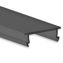 Cover C48 schwarz/matt  200 cm für Profil SL8/NL8/SL15/NL15/SP1