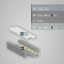 MP1 LED Einbauprofil 200cm weiß RAL 9003