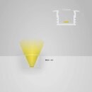 PK3 LED EINBAU-Profil 200cm, hoch/Flügel, LED Stripes max. 12mm