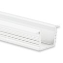 PL3 LED EINBAU-Profil 200 cm, hoch/Flügel, schwarz RAL 9005, LED Stripes max. 12 mm