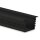 PL3 LED EINBAU-Profil 200 cm, hoch/Flügel, schwarz RAL 9005, LED Stripes max. 12 mm
