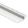 PL8 LED EINBAU-Profil 200 cm, flach/Flügel, LED Stripes max. 12 mm
