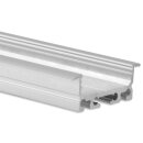 PN5 LED EINBAU-Profil 200 cm, flach/Flügel, LED Stripes max. 24 mm