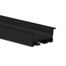 PN5 LED EINBAU-Profil 200 cm, flach/Flügel, LED Stripes max. 24 mm