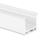 PN7n LED EINBAU-Profil 200 cm, hoch, weiß RAL 9010 LED Stripes max. 24 mm