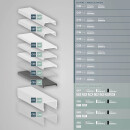 PN7n LED EINBAU-Profil 200 cm, hoch, weiß RAL 9010 LED Stripes max. 24 mm