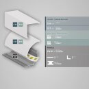 PN19V3 LED ECK-Profil 200 cm, LED Stripes max. 20 mm