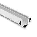 PO23 LED ECK-Profil, 200 cm,  schwarz RAL 9005 LED...
