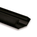 PO23n LED ECK-Profil, 200 cm, schwarz RAL9005 LED Stripes max. 11 mm