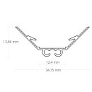 PO5 LED ECK-Profil 200 cm eloxiert