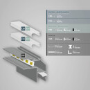 VA5 LED Eckprofil 200cm eloxiert